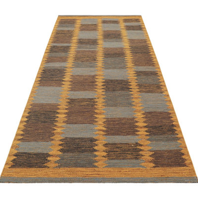 Geometric Area Rug in Polychromatic