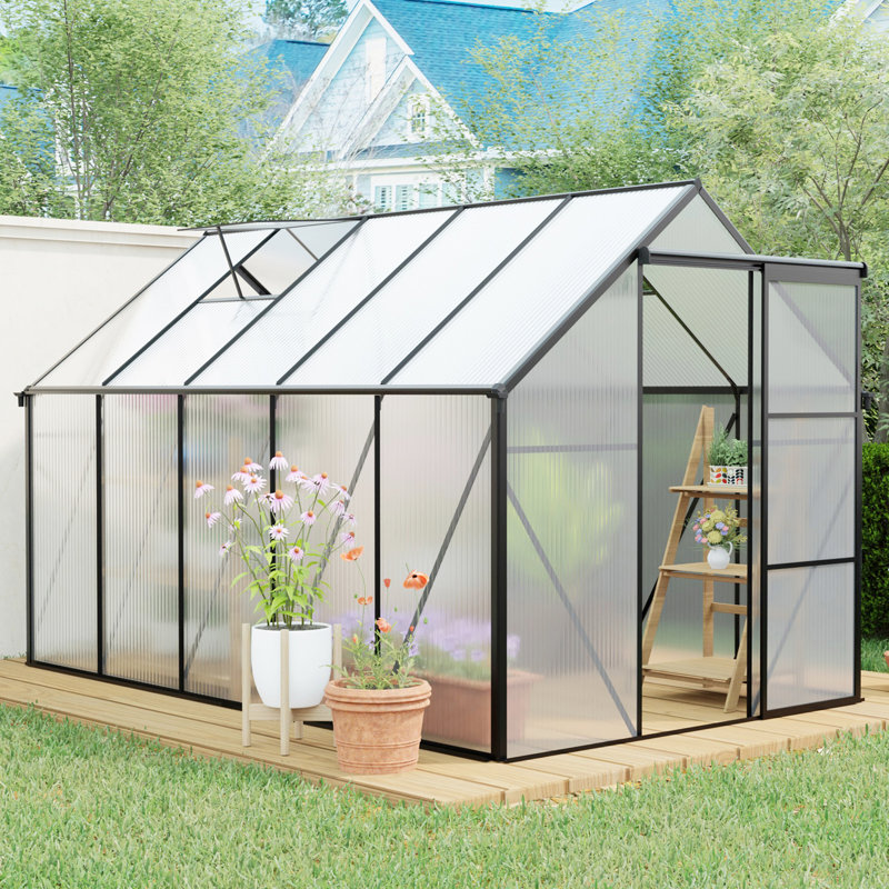 Serre en polycarbonate surélevée 6X10 pi