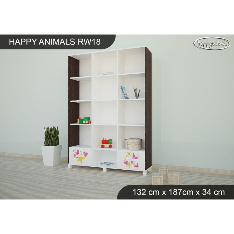187cm H X 132cm W Kids Bookcase, Wenge Chestnut