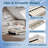  Linen Fabric Upholstered Daybed, Sofa Bed with Trundle and 3 Storage Drawers-2118707785-2118707784