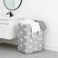 Panier à linge pliable de grande capacité avec longues poignées en tissu - Bac de rangement polyvalent pour usage domestique, dortoir et commercial - 75L-2111184577