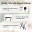 Bistro Table Folding Powder-coated Steel Garden Outdoor Furniture Patio-1697564623