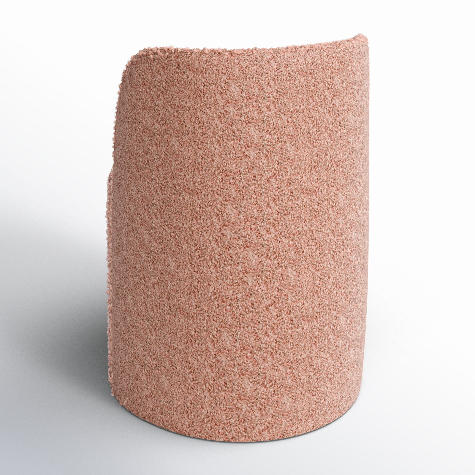 Begonia Dining Chair, Plush Blush Boucle