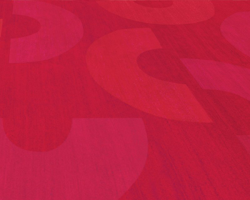 C Me Crimson Geometric Area Rug in Red, Rectangle 9' x 12'