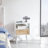 Modern nightstand with drawer and solid wood legs for living room-1031170685