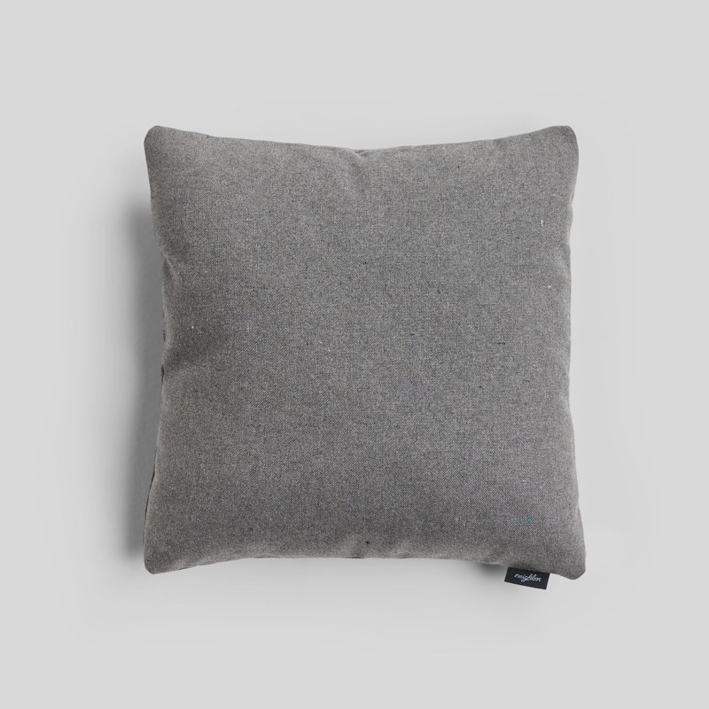 Crosshatch Sunbrella® Outdoor Throw Pillow, 20"H x 20"W, Square, Graystone