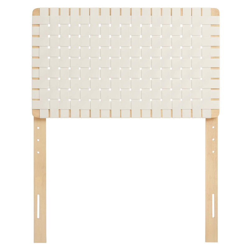 Modway Sparta Solid Wood Headboard, Twin, Beige