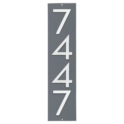 Plaque murale rectangulaire verticale flottante 6 po