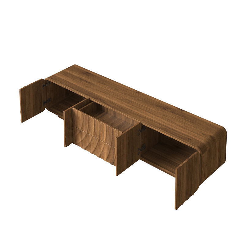 Meuble télé Ripplewood, 70", Walnut