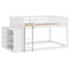 Lit superposé double au-dessus de double avec tiroirs et tablettes-107224401