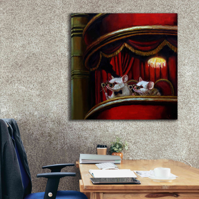 «Die Fledermaus» par Lucia Heffernan, reproduction sur toile tendue, H 37 po x l 37 po
