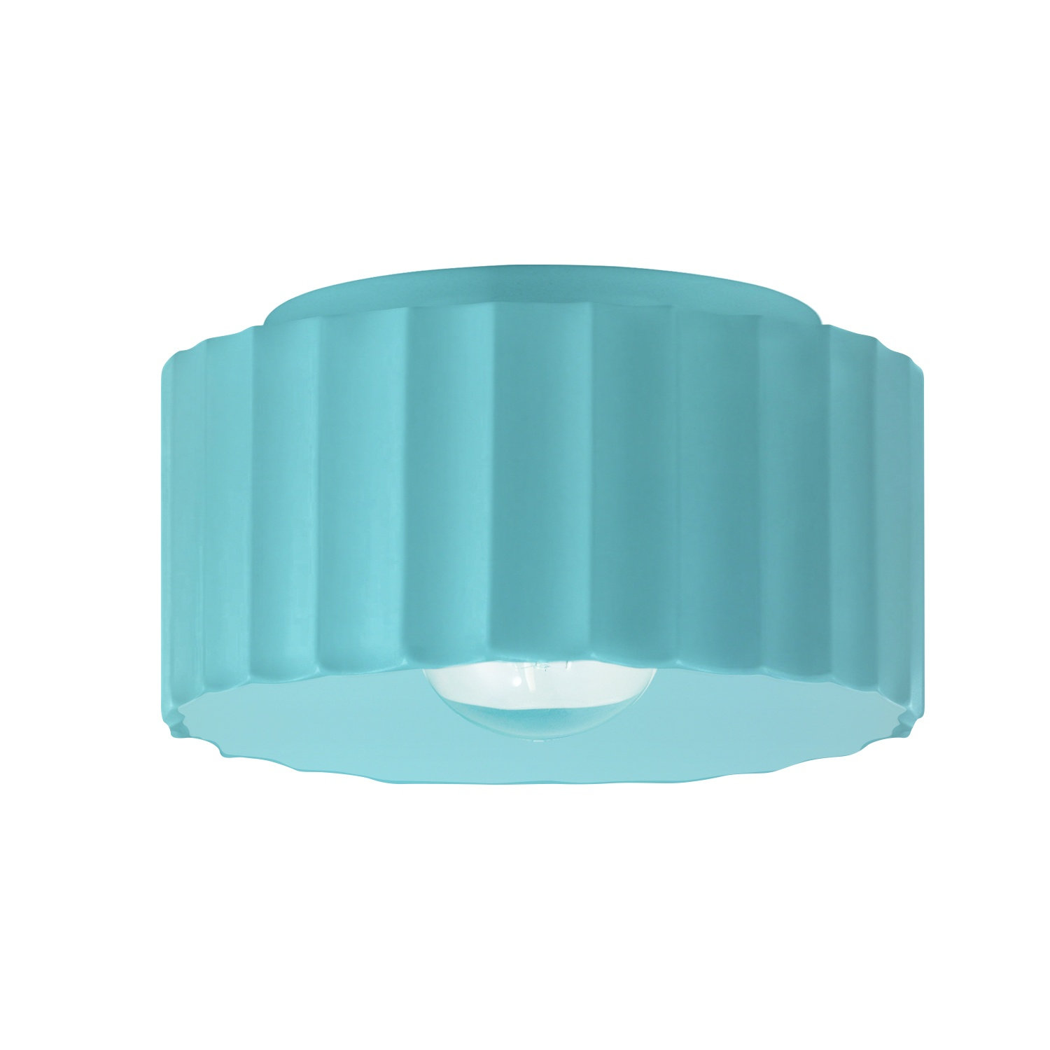 Colgate Single Light Flush Mount, Reflecting Pool, 6.5" H x 10" W x 10" D