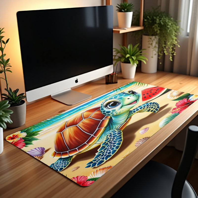 Polyester Desk Pad, 14.4x12.1