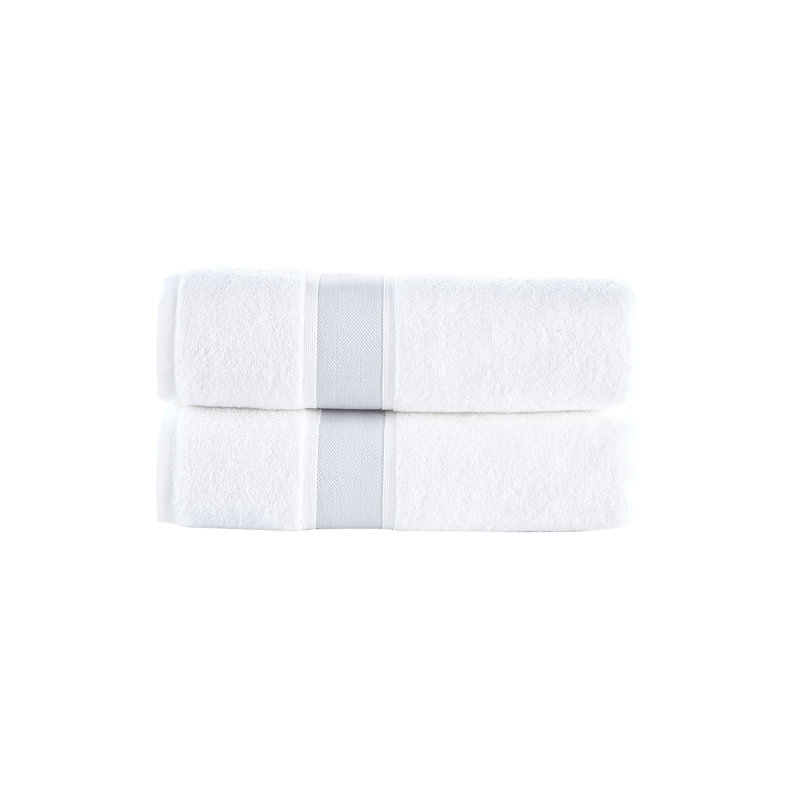 Turkish Cotton Plush Bath Towel, Silver