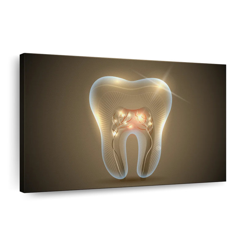 «Dentist Wood Style Travel», citation sur toile, H 36 po x l 24 po x P 1,25 po