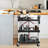 Collapsible Utility Cart, 3-Tier Foldable Service Cart with 360° Swivel Wheels-106408943
