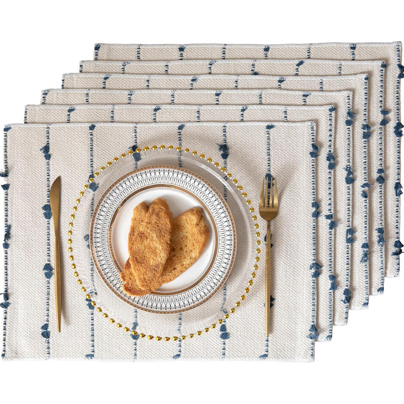 Boho Placemats Set for Dining Table