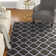 Tapis géométrique en coton crocheté à la main Fullerton