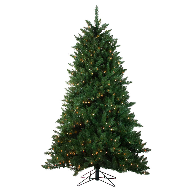 Lighted Artificial Pine Christmas Tree, 78"