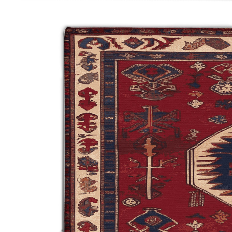 Tapis turc intérieur et extérieur brun, Rectangulaire 2 pi x 3 pi