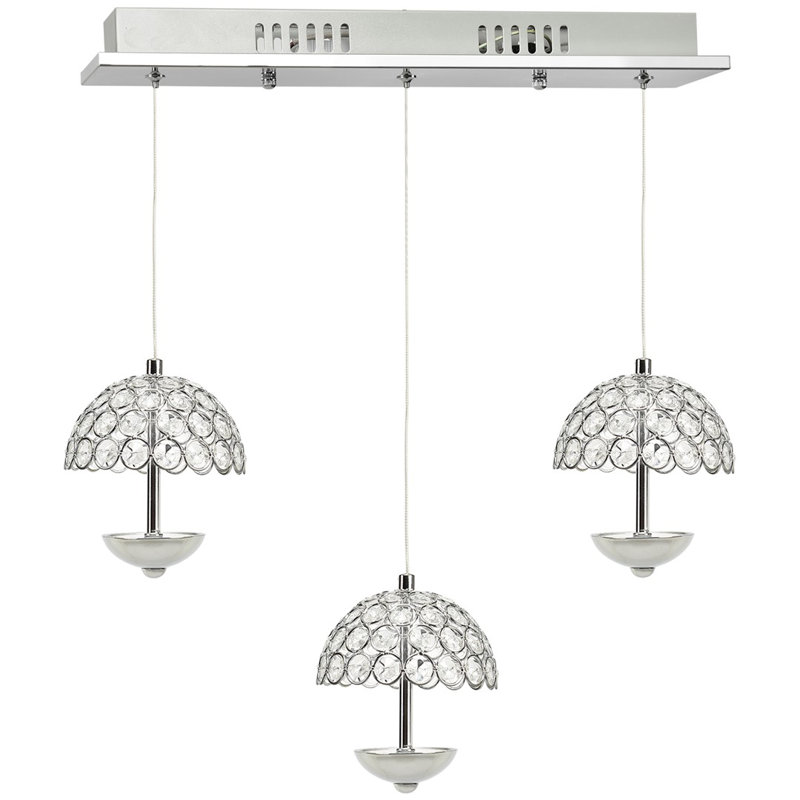 Dominquez 3 - Light Silver Kitchen Island Pendant