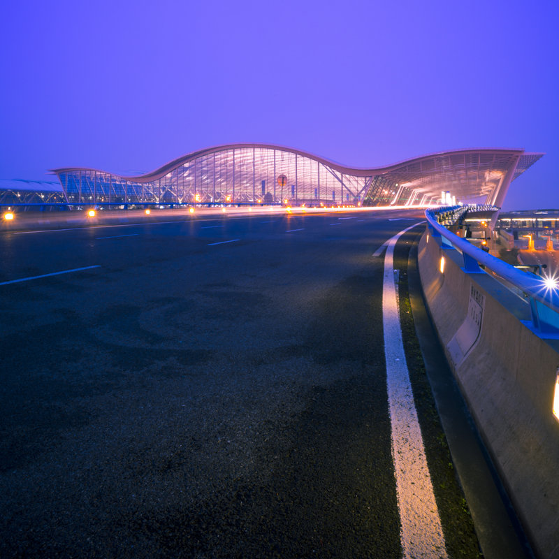 Harner Shanghai Airport - Wrapped Canvas Print, 30cm H x 30cm W x 3.8cm D