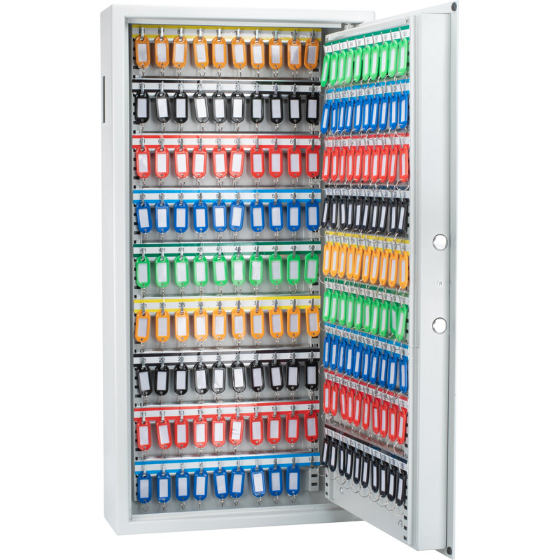 180 KEYS KEYPAD WALL KEY SAFE WHITE