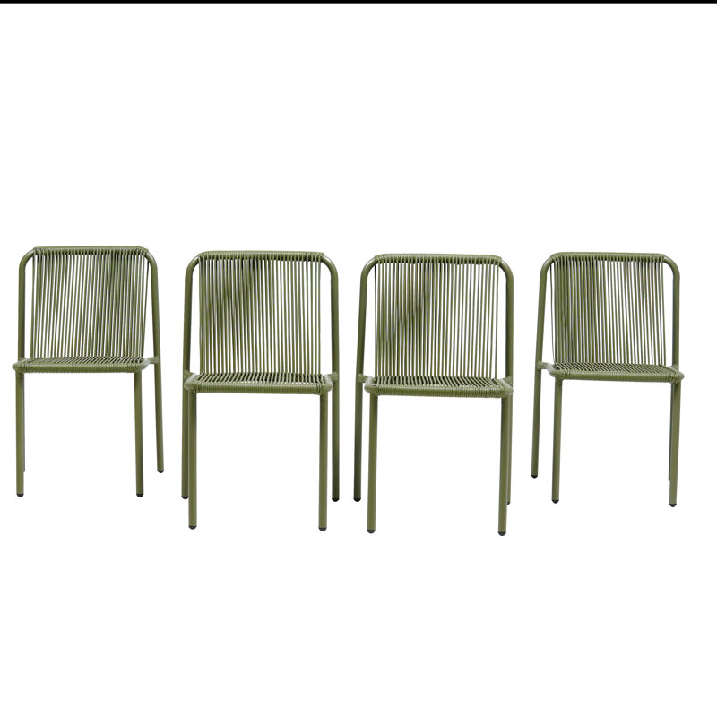 Chaises de salle à manger Zechariah, Vert