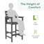 Tabouret de bar Adirondack en plastique Dalson-702619449