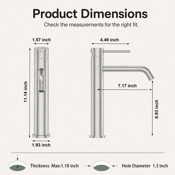 Dimensions du produit