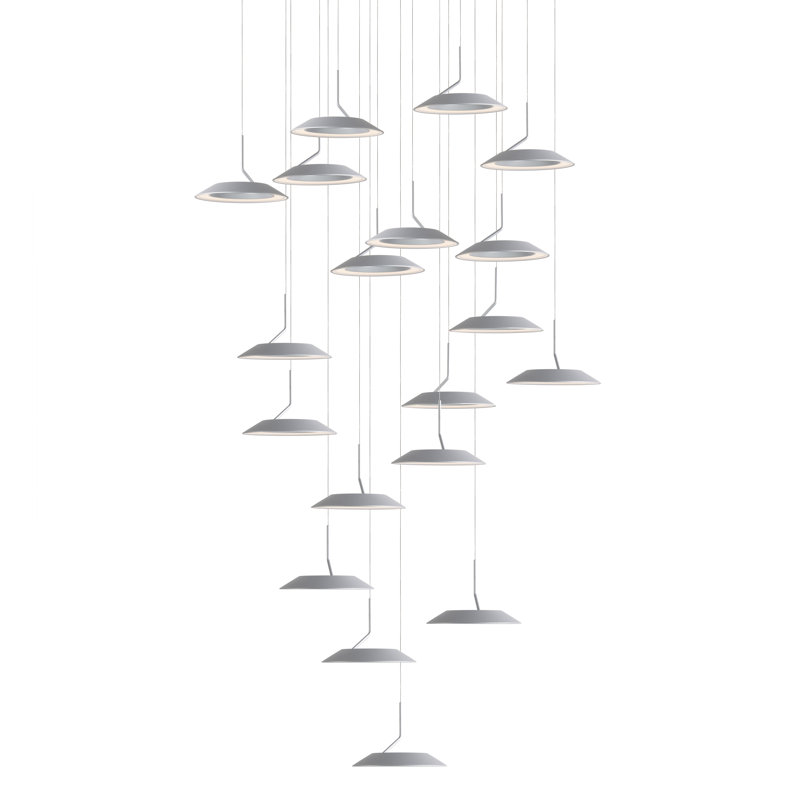 Royyo 19 - Light LED Pendant, Silver
