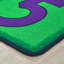 Tapis multicolore capitonné
