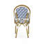 Chaise bistro avec structure en aluminium et rotin en polyéthylène (ensemble de 2)-1210210718
