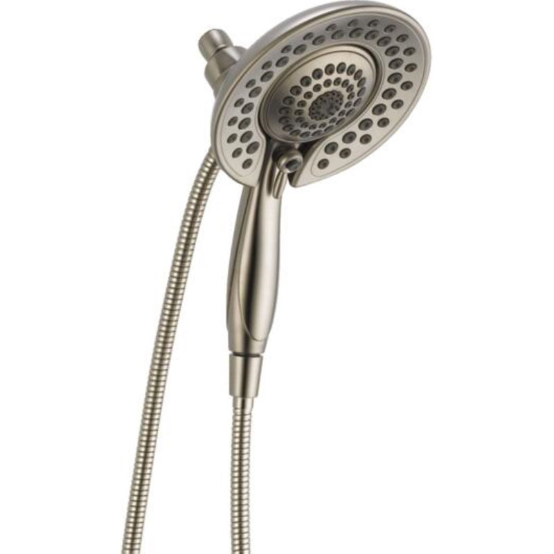 Pomme de douche double 1,75 GPM avec technologie H2Okinetic, Acier inoxydable