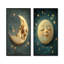 Sleepy Moon I - Ensemble de 2 pièces d'art mural pour chambre de bébé-794936301-794936290