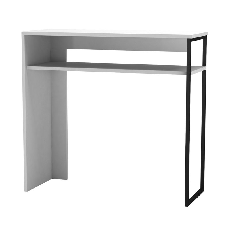 Quess 80cm Solid Wood Console Table, White
