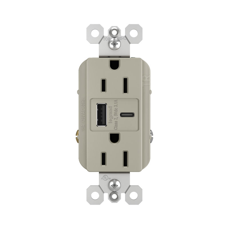 Radiant 15 ampères inviolable avec prise USB de type A de 3,1 A