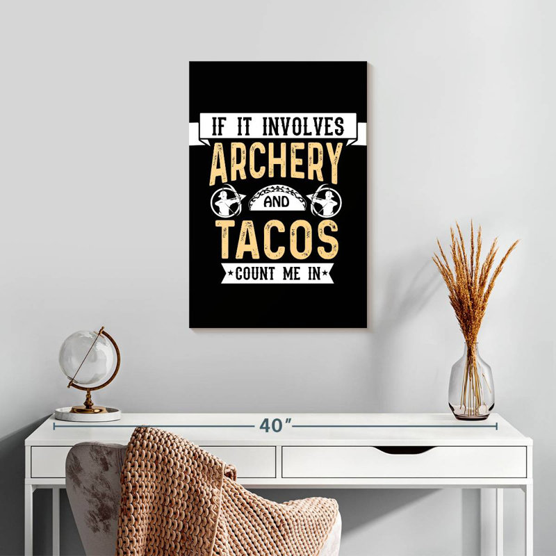 Sireci Archery And Tacos, 24" H x 16" W