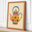 Folk Art Teapot Eclectic - Wrapped Canvas-111935868-111935869