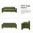 Werts Modern 84" Curved Chenille Sofa-1022560221