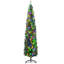 Arbre de Noël artificiel de 8 pi avec 668 branches, 250 lumières DEL colorées et base en acier