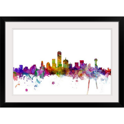 «Dallas Texas Skyline» par Francy, impression
