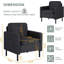 Redi Modern Accent Chair With Arms Linen Fabric (darkgrey)-302712033