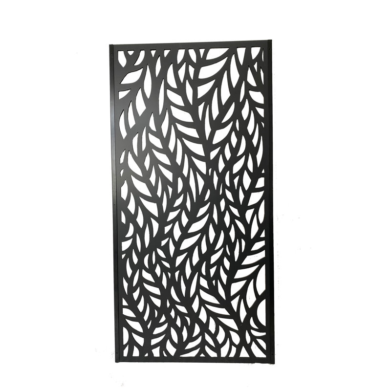 178cm H x 89cm W Charcoal Wood Plastic Composite Privacy Screens with 1 Panel