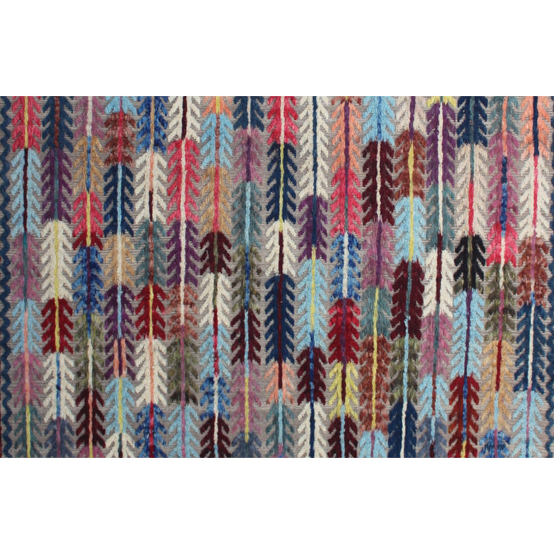 Geometric Hand Knotted 255cm X 307cm Area Rug