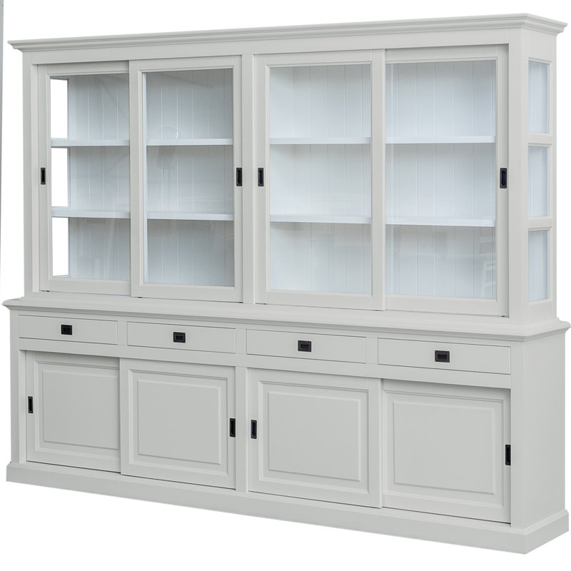 Burkett Display Cabinet, Light Grey