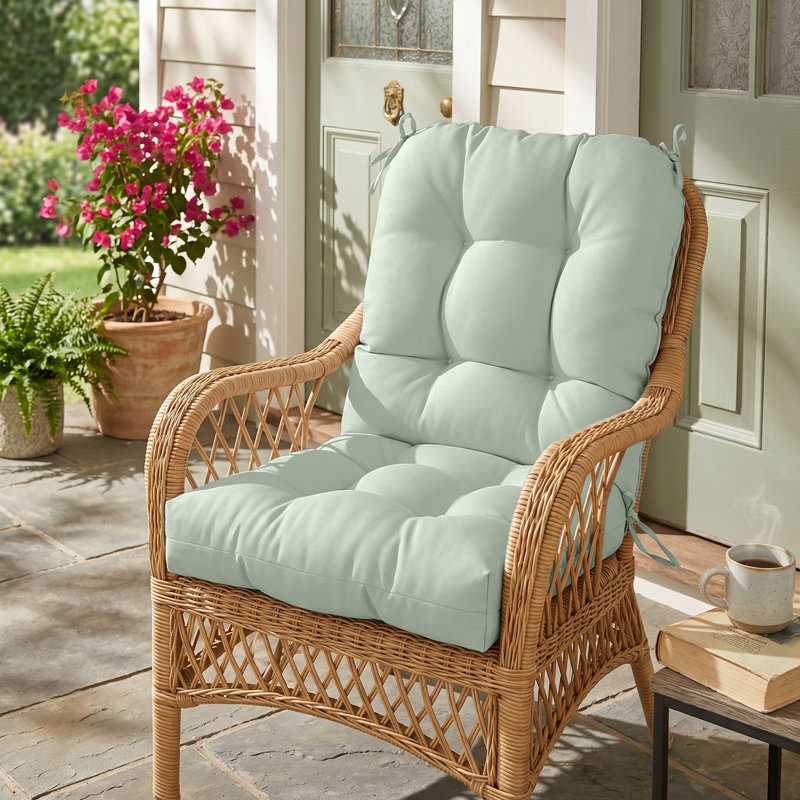 Indoor/Outdoor Seat/Back Cushion, Sage Green