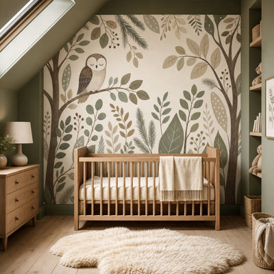 Papier peint botanique Woodland