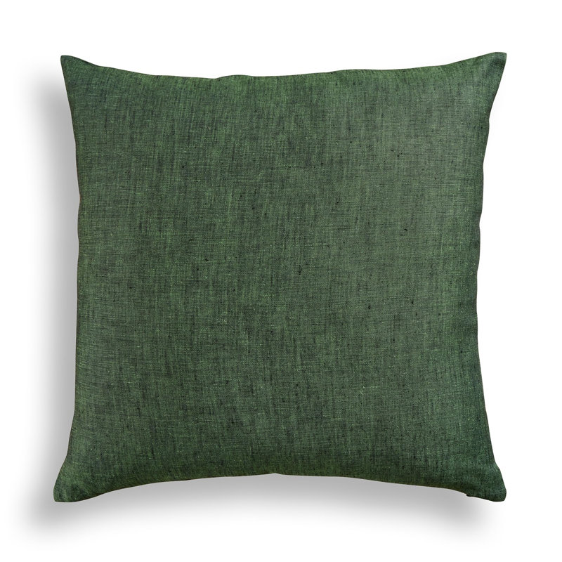Montauk - 100% Pure Linen Pillow Cover, Forest Green