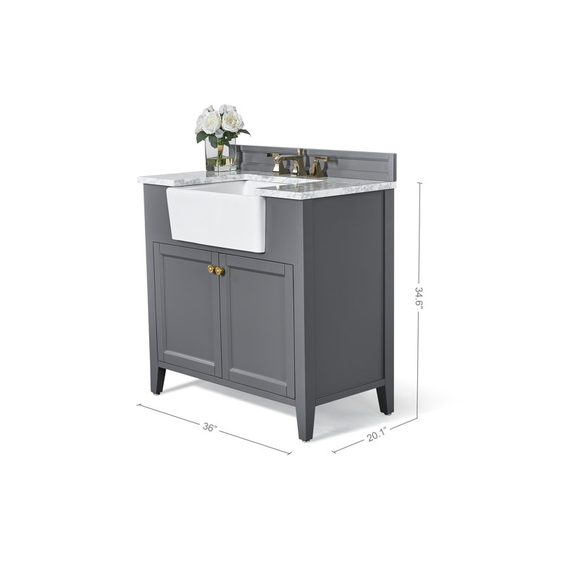Adeline 36'' W Single Vanity, Sapphire Gray